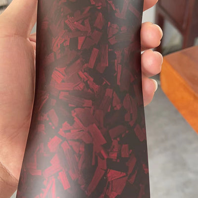 PET Ultimate Flat Forged Carbon Red