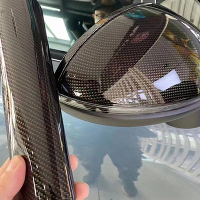 PET Gloss Emulational True Carbon Fiber Gold