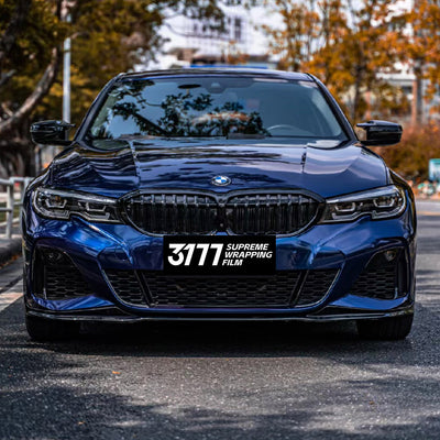 PET Metallic BMW Blue Vinyl Film