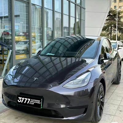 PET Metallic Bmw Grey Blue Vinyl Film