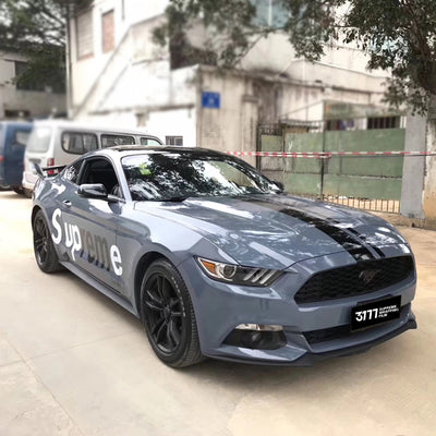 PET Dark Cement Grey Vinyl Wrap