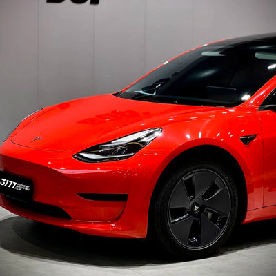 PET Ferrari Red Vinyl Wrap