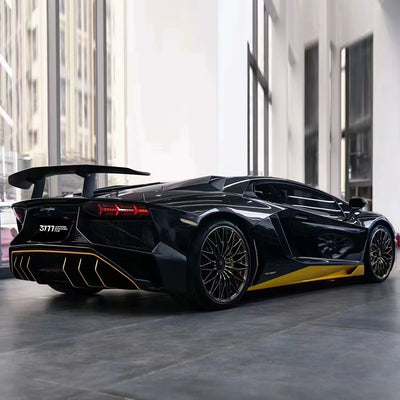 PET Glossy Metallic Black Car Wrap