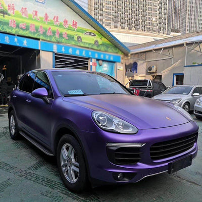 Satin Metallic Purple Vinyl Wrap