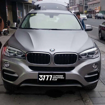 Satin Metallic Titanium Grey Vinyl Films