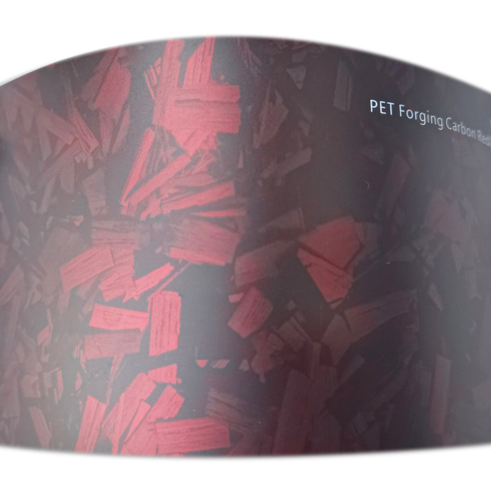 PET Ultimate Flat Forged Carbon Red