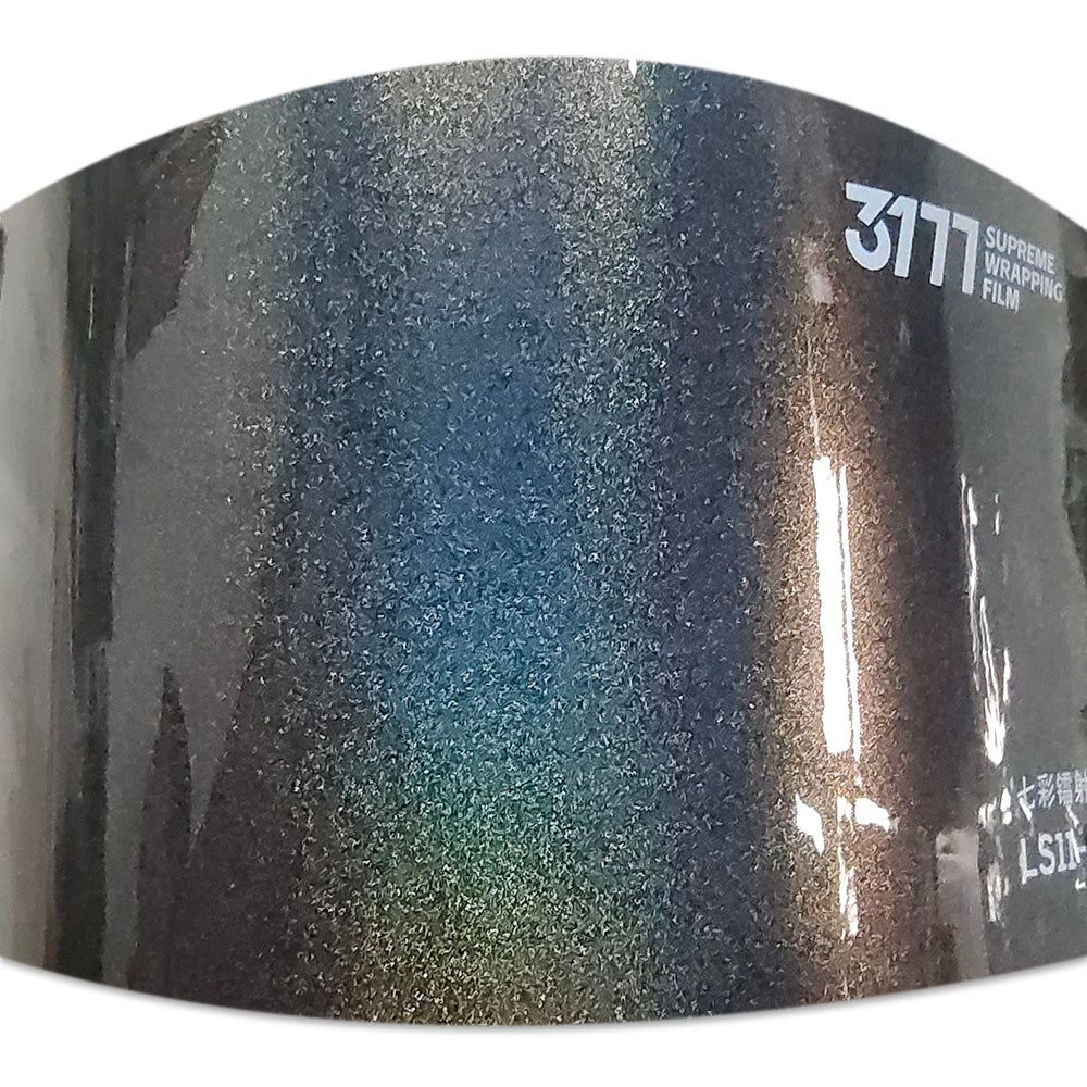 Glossy Iridescence Laser Grey