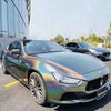 Glossy Iridescence Laser Grey Vehicle Wrap