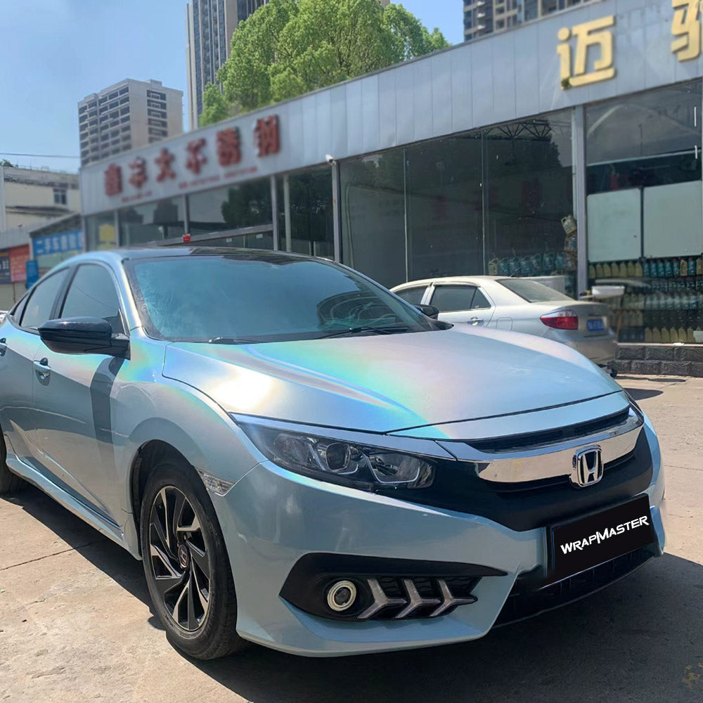 Gloss Iridescent Laser Sea Blue