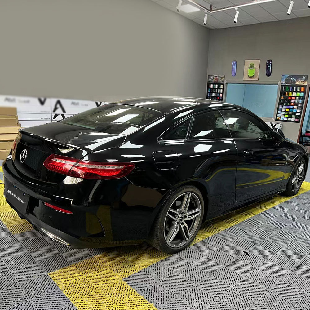 PET Piano Black Vinyl Wrap