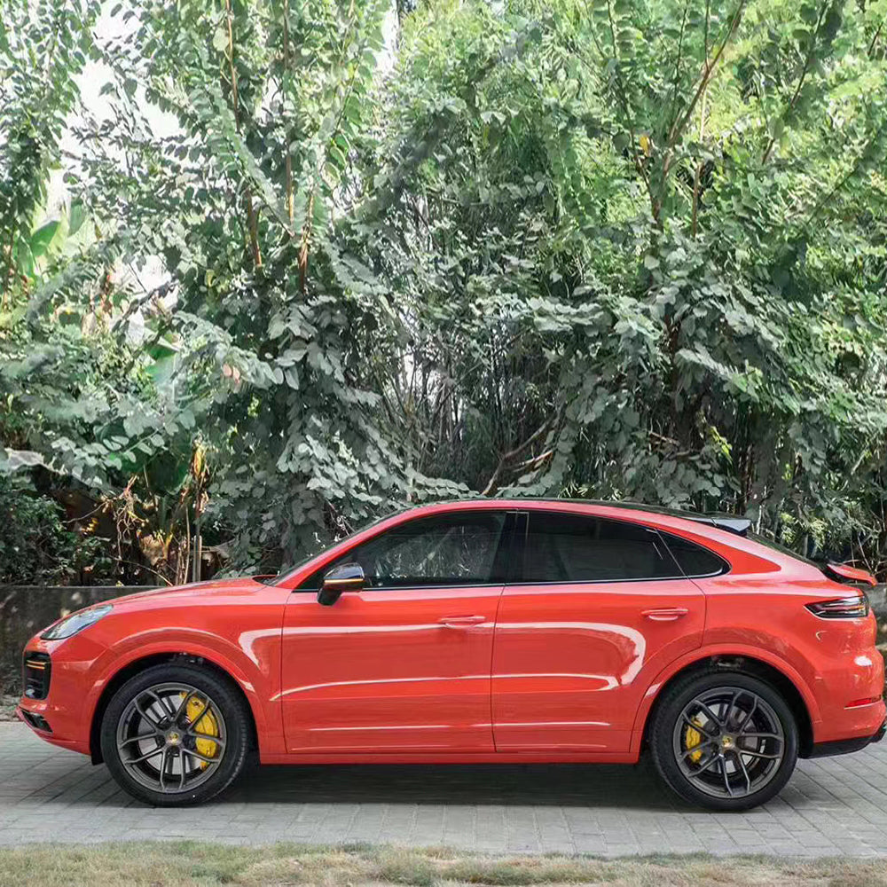 PET Porsche Orange Vinyl Wrap