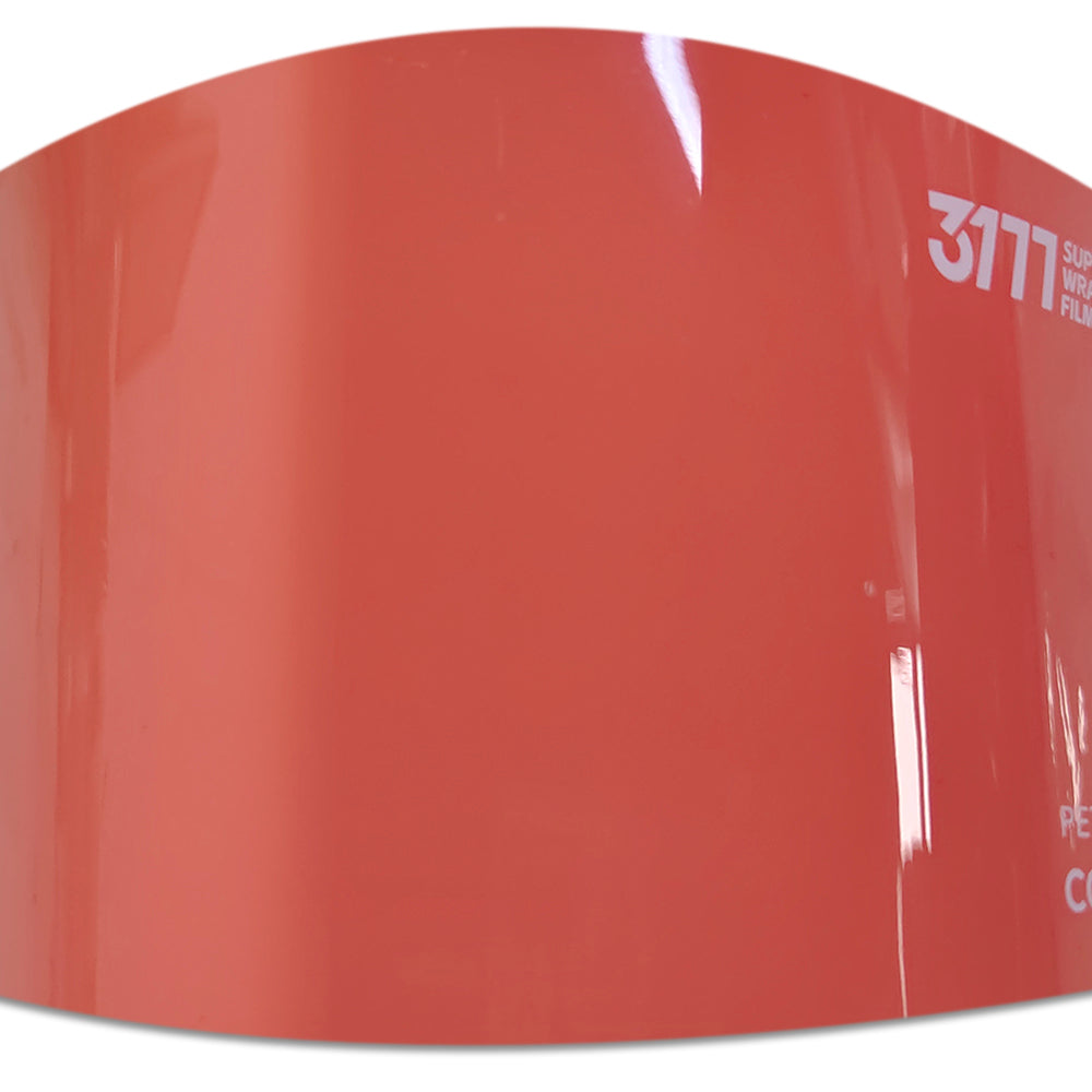 PET Coral Orange Vinyl Wrap