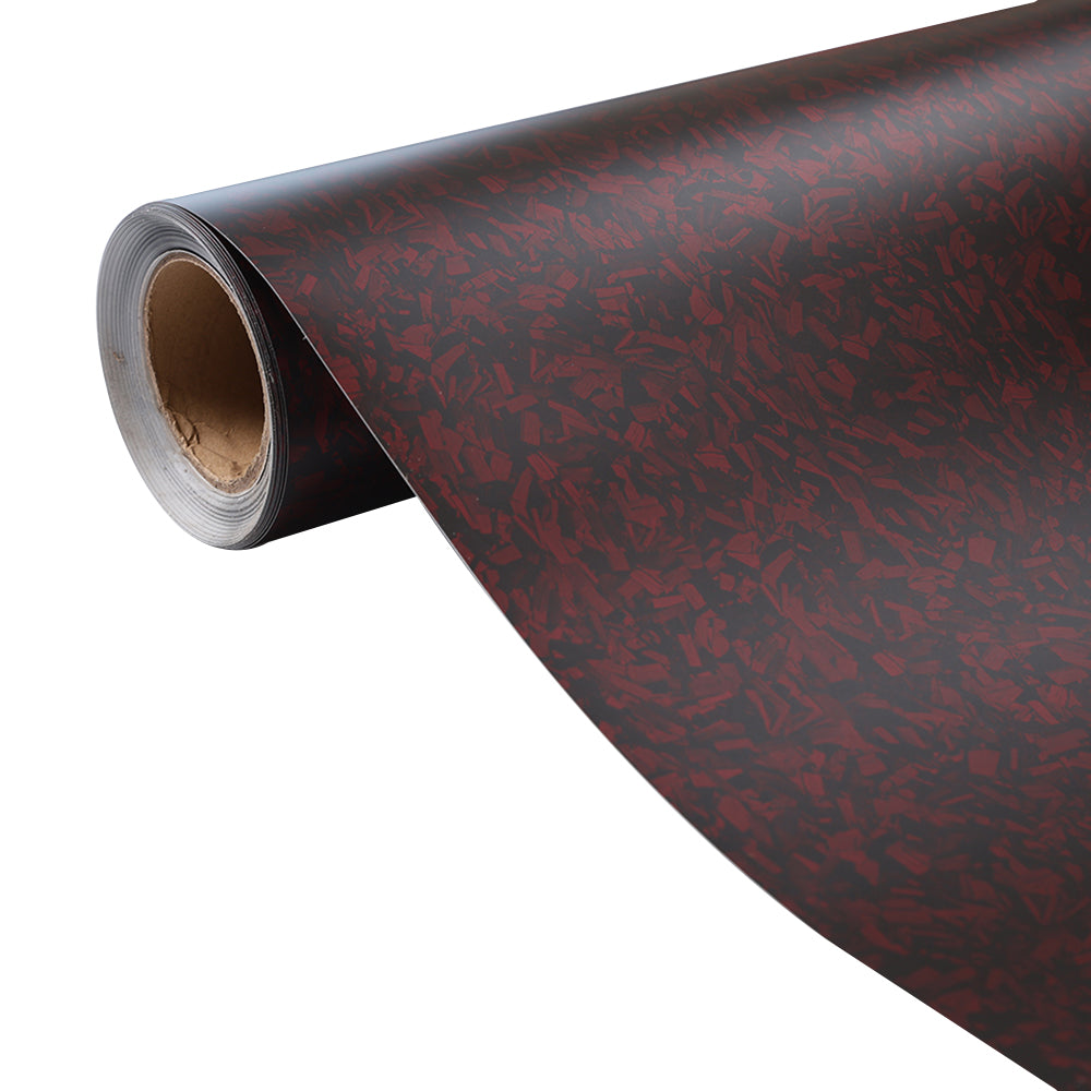 PET Ultimate Flat Forged Carbon Red