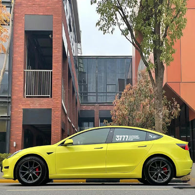 PET Glossy Crystal Lemon yellow Vinyl Wrap