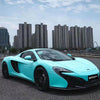 PET Glossy Crystal Tiffany Blue Vinyl Wrap
