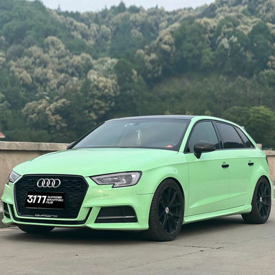 PET Haze Green Vinyl Wrap