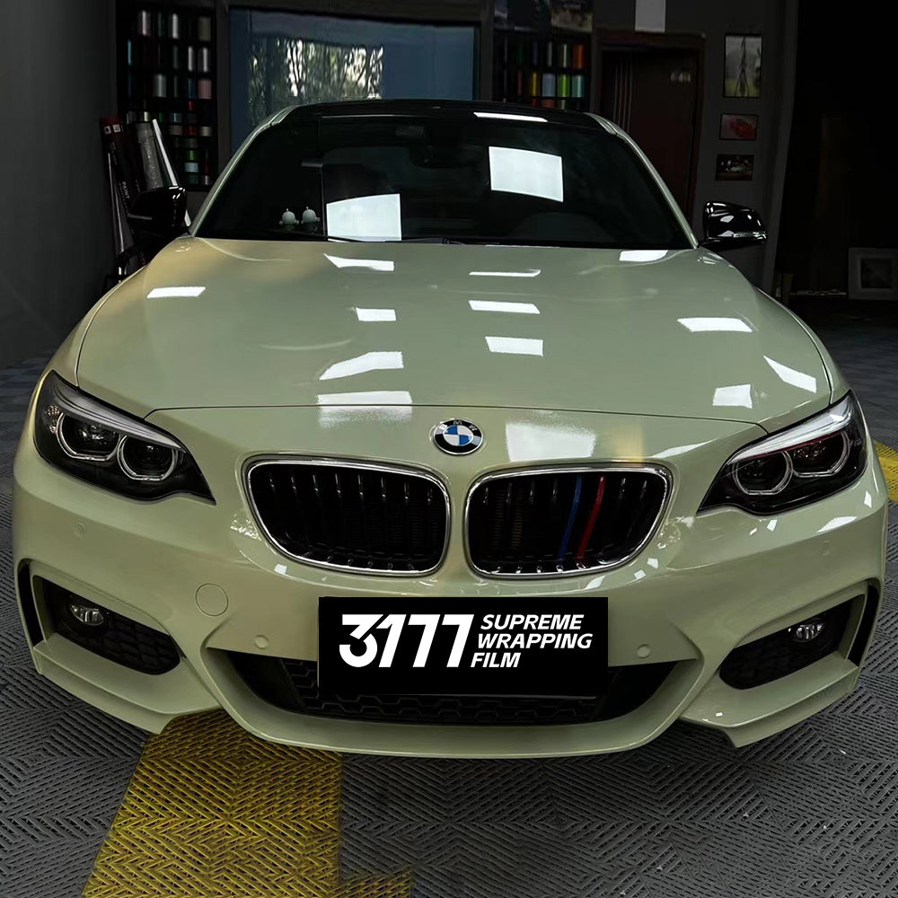 PET Khaki Grey Vinyl Wrap