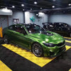 PET Metallic Mamba Green Vinyl Wrap