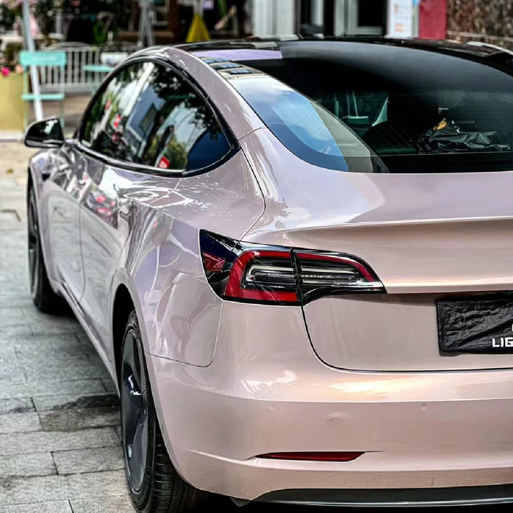 PET Metallic Rouge Pearl Pink Wrap