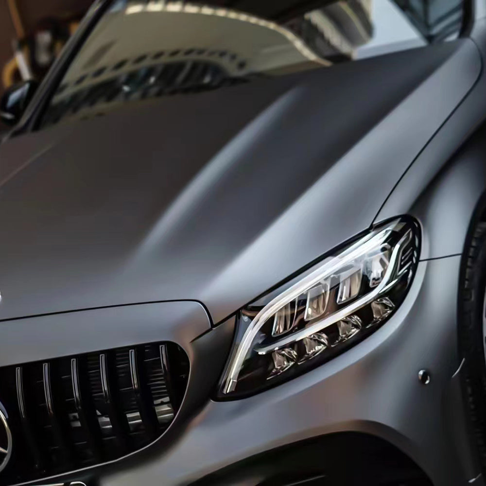 PET Matte AMG Grey Car Wrap