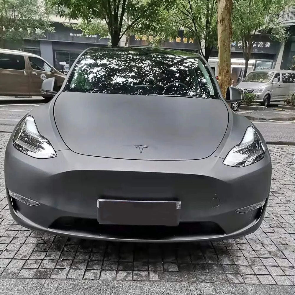 PET Matte Sanding Black Vinyl Wrap