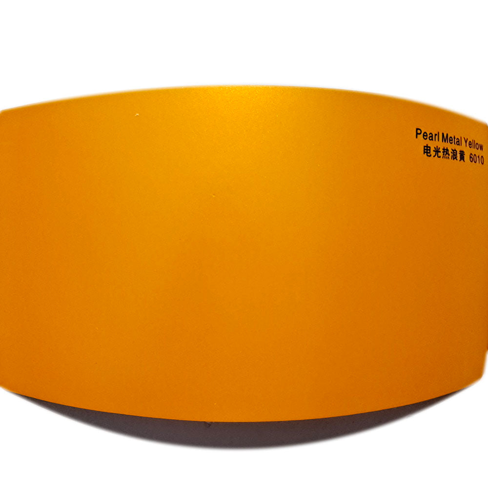 Satin Metallic Yellow Vinyl Film