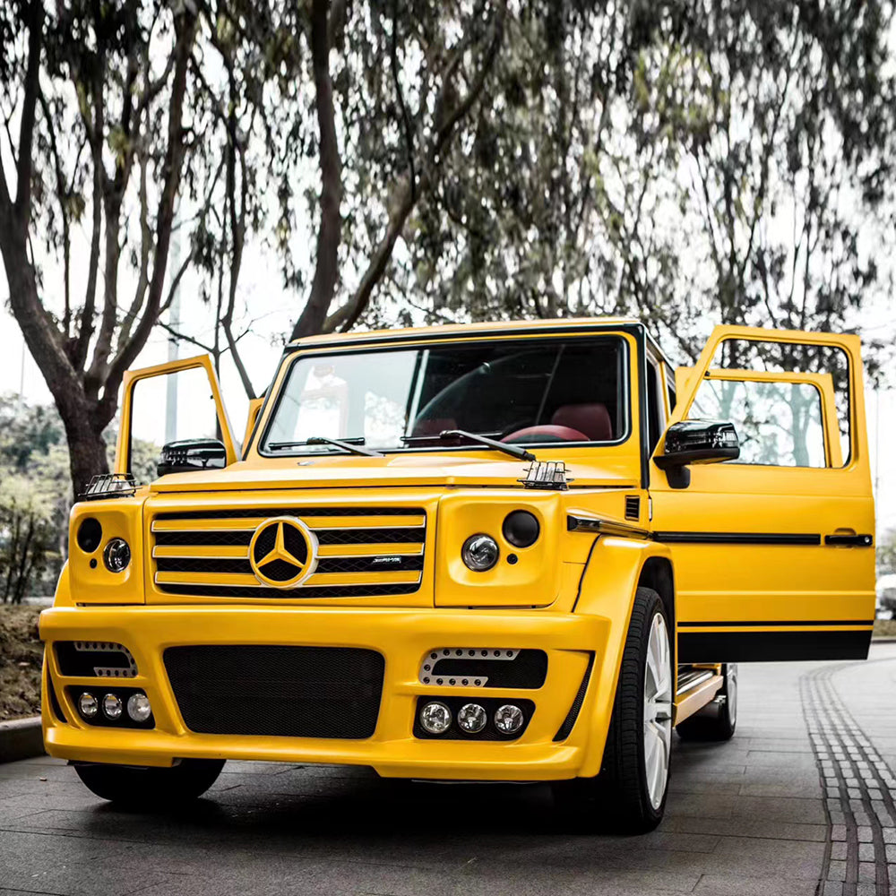 Satin Metallic Yellow Vinyl Film