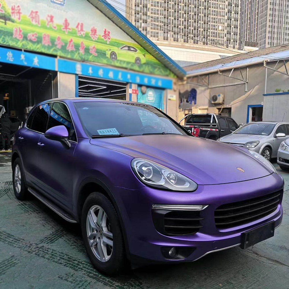 Satin Metallic Purple Vinyl Wrap