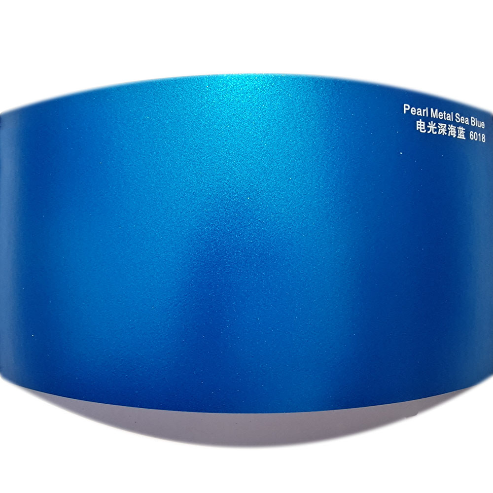 Satin Metallic Sea Blue Color Wraps