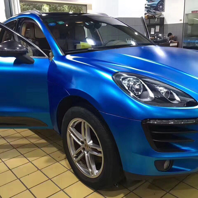 Satin Metallic Sea Blue Color Wraps