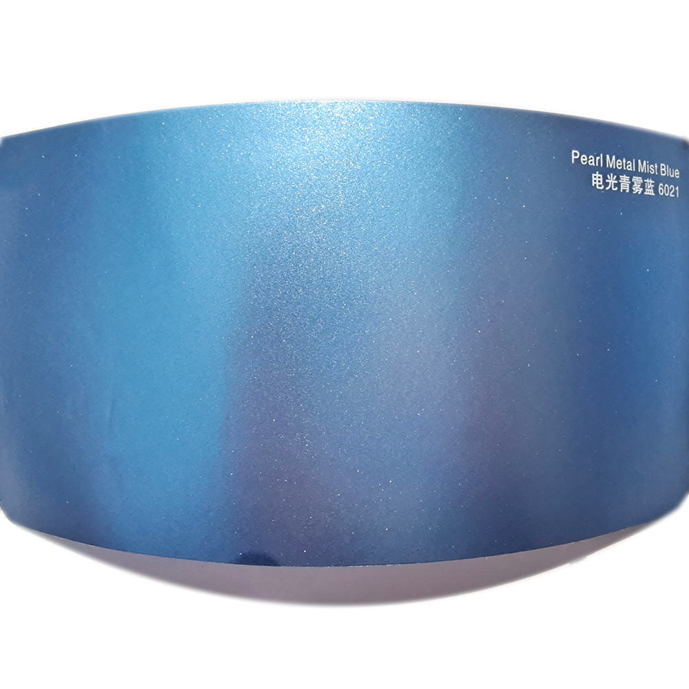 Satin Metallic Mist Blue Wraps