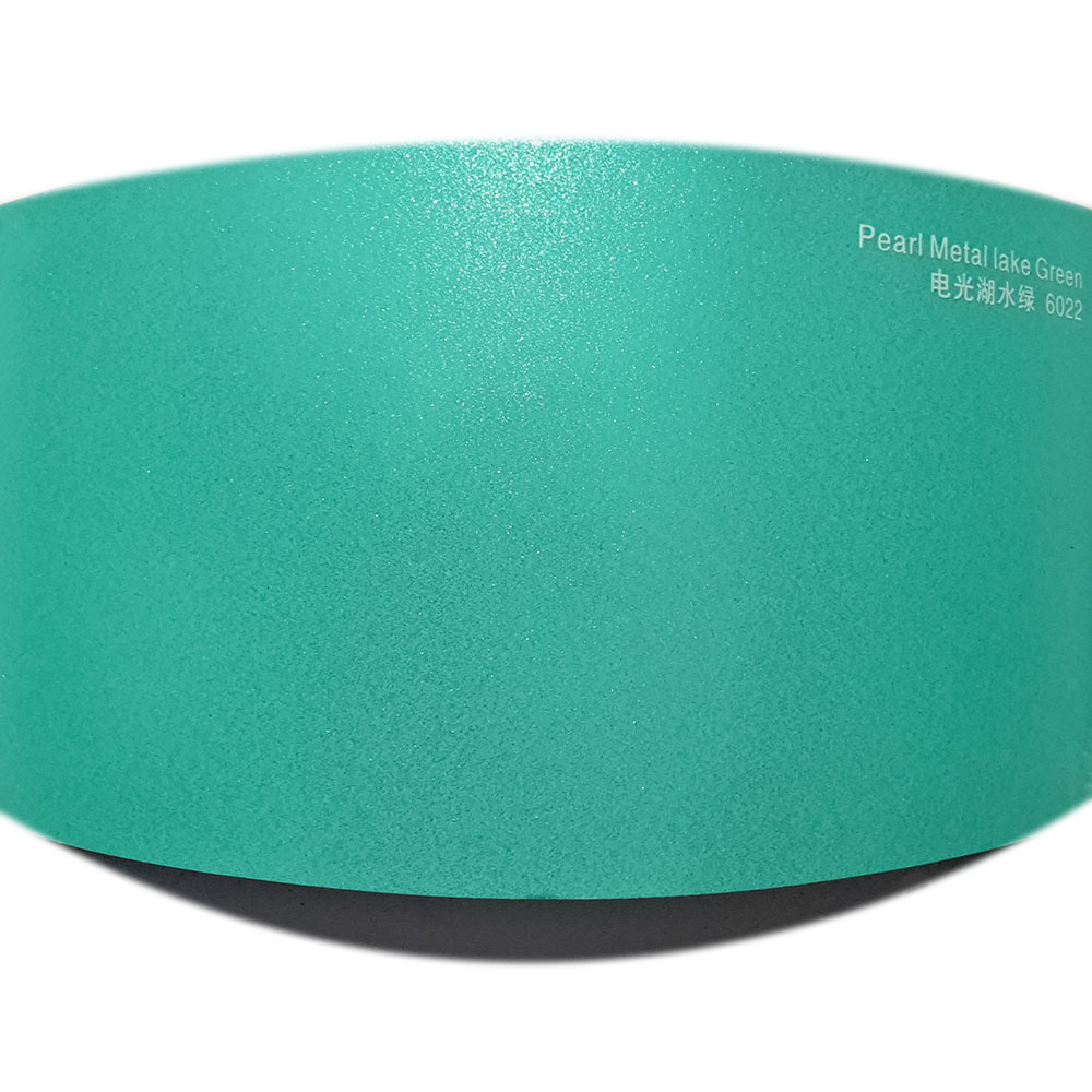 Satin Metallic Lake Green Vinyl Film